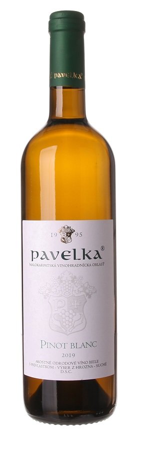 Pavelka Pinot blanc 0.75L, r2019, vzh, bl, su
