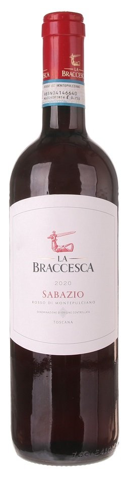 La Braccesca Sabazio Rosso di Montepulciano 0.75L, DOC, r2020, cr, su