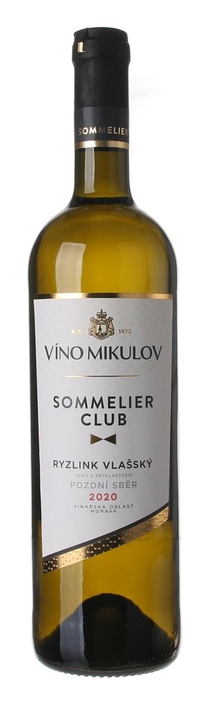 Víno Mikulov Sommelier Club Ryzlink vlašský 0.75L, r2020, nz, bl, su
