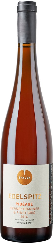 Špalek Edelspitz PIGEAGE Gewurztraminer - Pinot Gris, BIO 0.75L, r2016, vin, bl, su