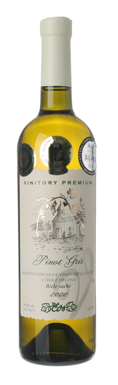 VVD Vinitory Premium Pinot Gris 0.75L, r2020, ak, bl, su