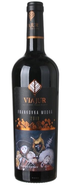 VIAJUR ARS IN VINO, VINUM IN ARTE Frankovka modrá 0.75L, r2019, ak, cr, su