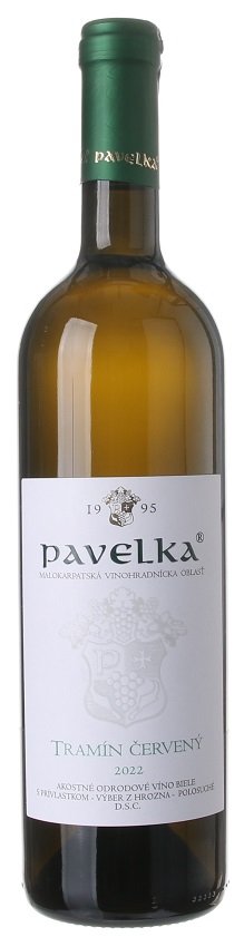 Pavelka Tramín červený 0.75L, r2022, vzh, bl, plsu