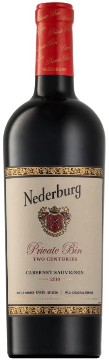 Nederburg Private Bin Two Centuries Cabernet Sauvignon 0,75L, r2018, cr, su