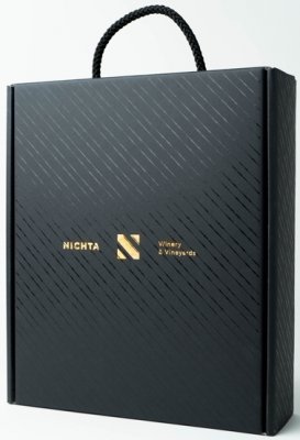 Nichta dárková krabice na 3 lahve 0,75L černá