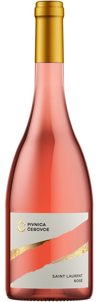Pivnica Čebovce Saint Laurent Rosé 0.75L, r2023, ak, ruz, su