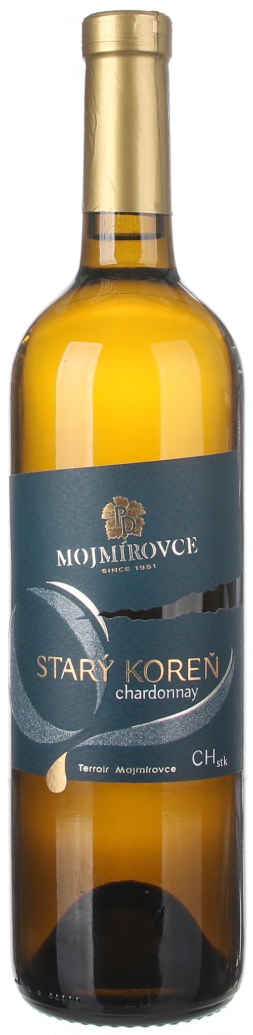 PD Mojmírovce Starý koreň Chardonnay 0.75L, r2021, ak, bl, su