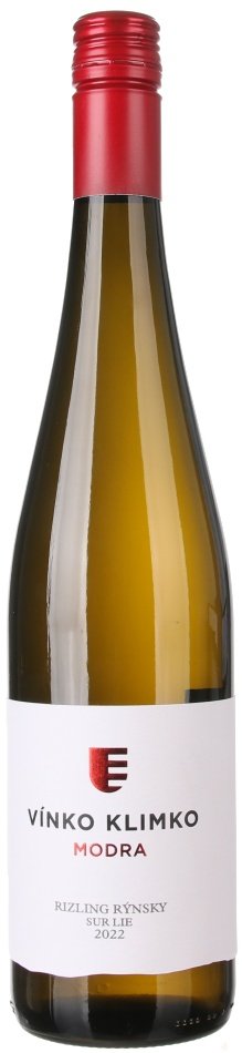 Vínko Klimko Rizling rýnsky Sur Lie 0.75L, r2022, bl, su, sc