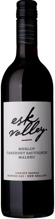 Esk Valley Merlot, Cabernet Sauvignon, Malbec 0.75L, r2019, cr, su, sc