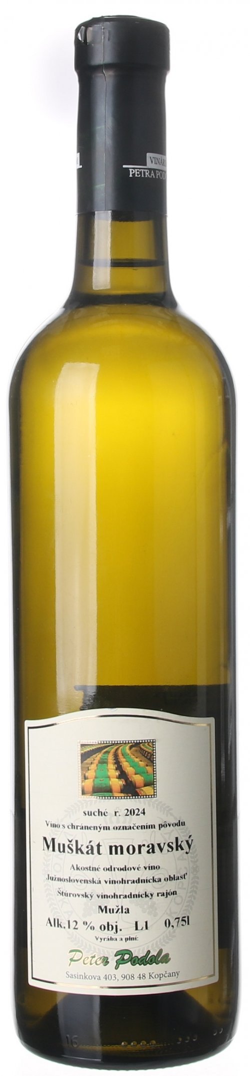 Peter Podola Muškát moravský 0.75L, r2024, ak, bl, su