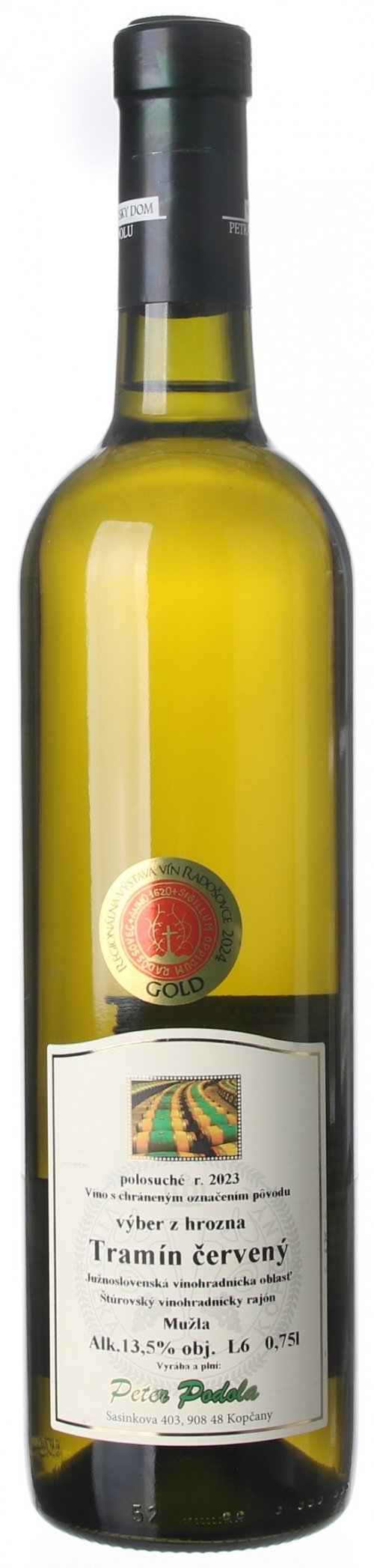 Peter Podola Tramín červený 0.75L, r2023, vzh, bl, plsu