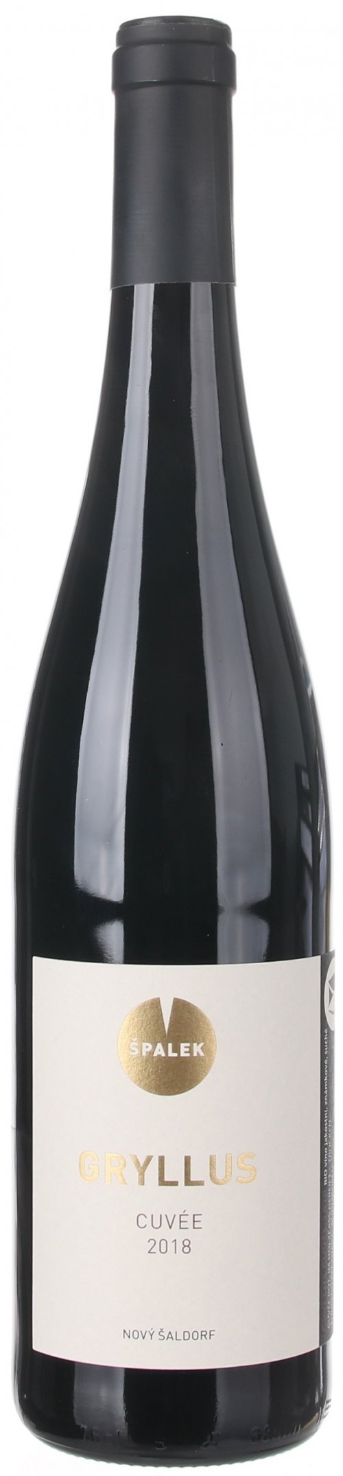 Špalek Gryllus cuvée, BIO 0.75L, r2018, ak, cr, su