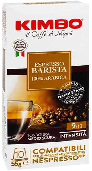 Kimbo Bar Espresso Barista 100% Arabica, kapsle pre Nespresso,kaps