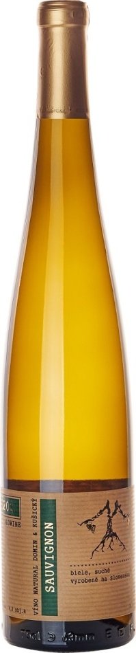 VÍNO NATURAL Domin & Kušický Sauvignon BIO 0.75L, r2021, ak, bl, su