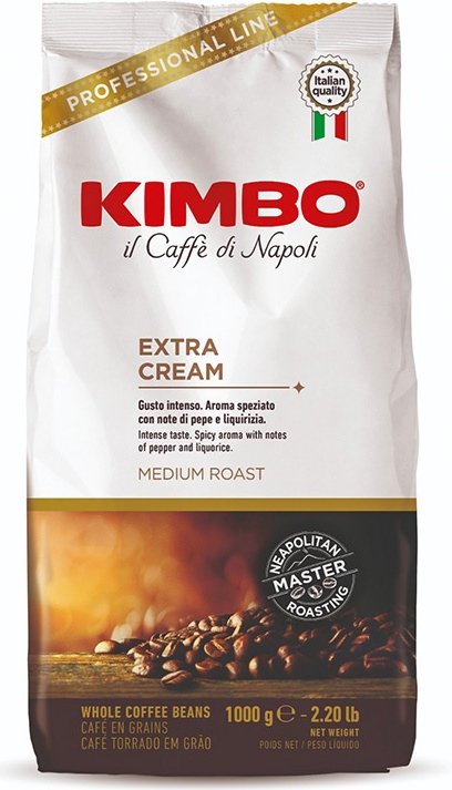 Kimbo Bar Extra Cream 1000g,zrnzm, ochr