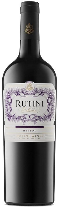 Rutini Colección Merlot 0.75L, r2023, cr, su