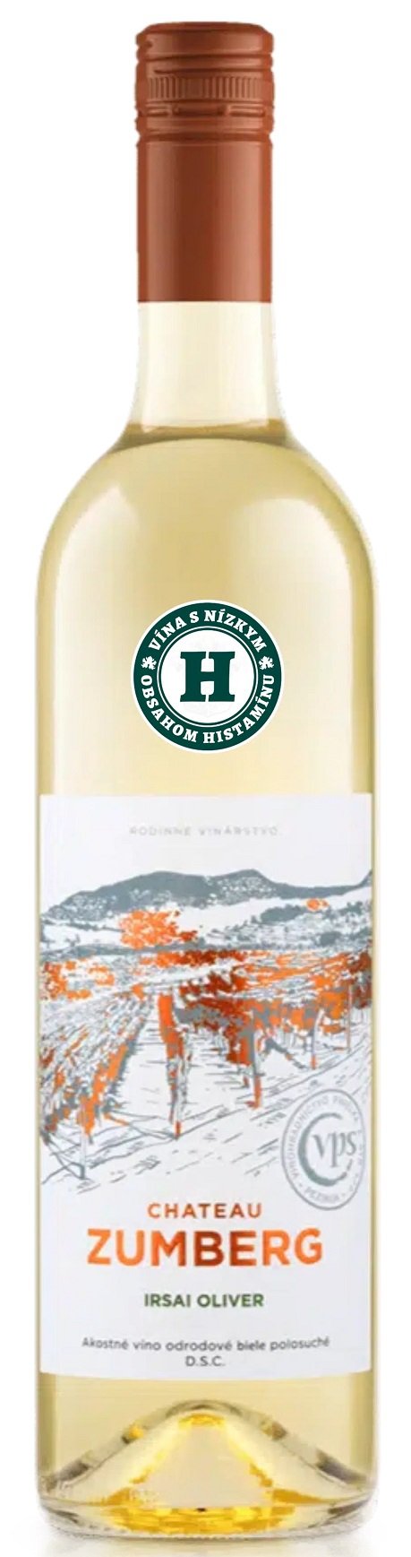 Pavelka Château Zumberg Iršai Oliver 0.75L, r2025, ak, bl, plsu, sc