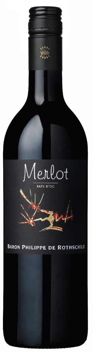 Rothschild Pays d´Oc Varietals Merlot 0.75L, IGP, r2024, vin, cr, su