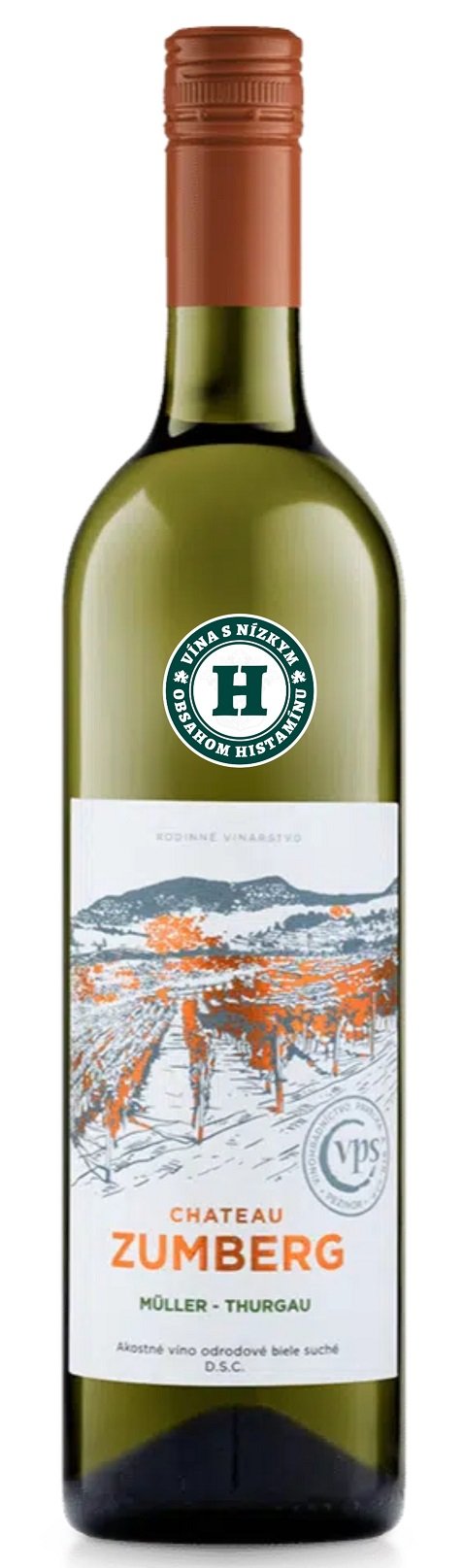 Pavelka Château Zumberg Müller Thurgau 0.75L, r2025, ak, bl, su, sc