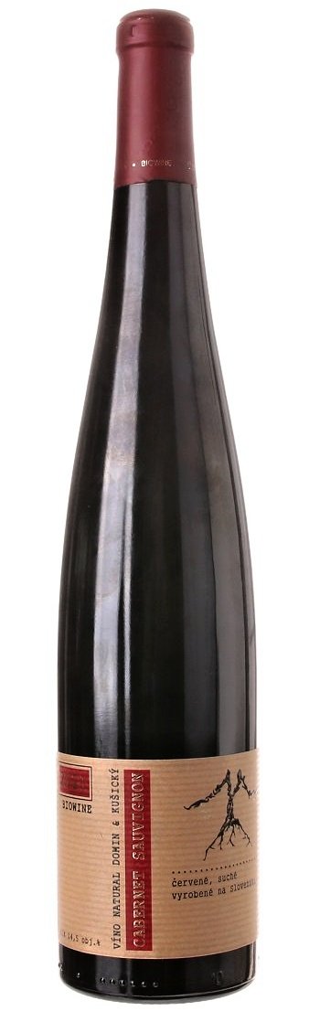 VÍNO NATURAL Domin & Kušický Cabernet Sauvignon BIO 0.75L, r2022, cr, su