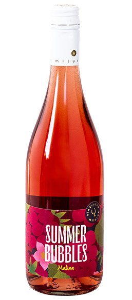 Miluron Summer Bubbles Malina 0,75L, sytper, ruz, plsl, sc