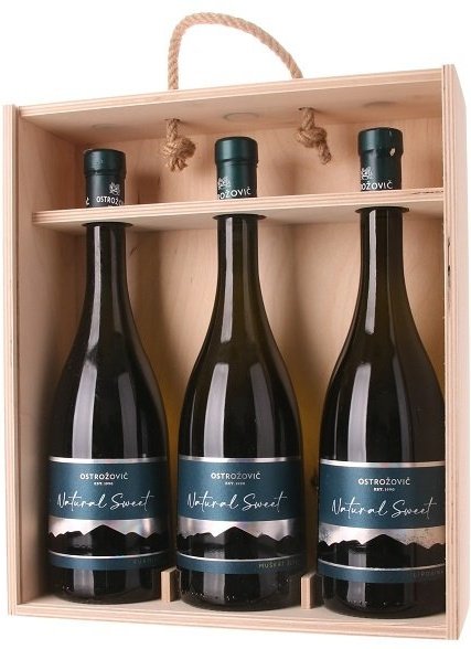 Ostrožovič Natural Sweet Muškát žltý, Lipovina, Furmint v DB, 3x0,75L (2,25L) 2.25L, bv, bl, sl, DB
