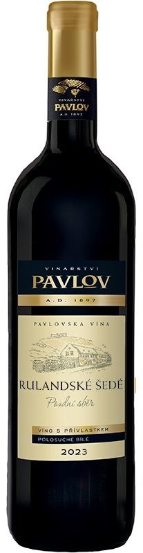 Vinařství Pavlov Rulandské šedé 0.75L, r2023, nz, bl, plsu