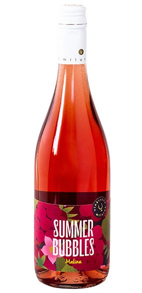 Miluron Summer Bubbles Malina 0.75L, sytper, ruz, plsl, sc