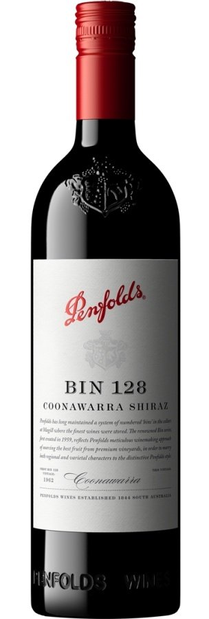 Penfolds BIN 128 Shiraz 0.75L, r2023, cr, su