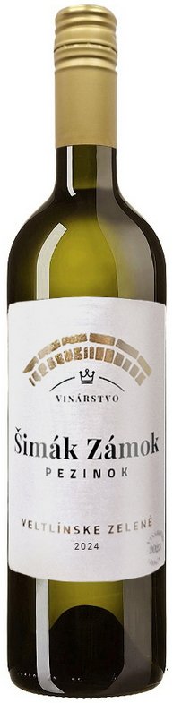 Šimák Zámok Pezinok Veltlínske zelené 0.75L, r2024, bl, su, sc