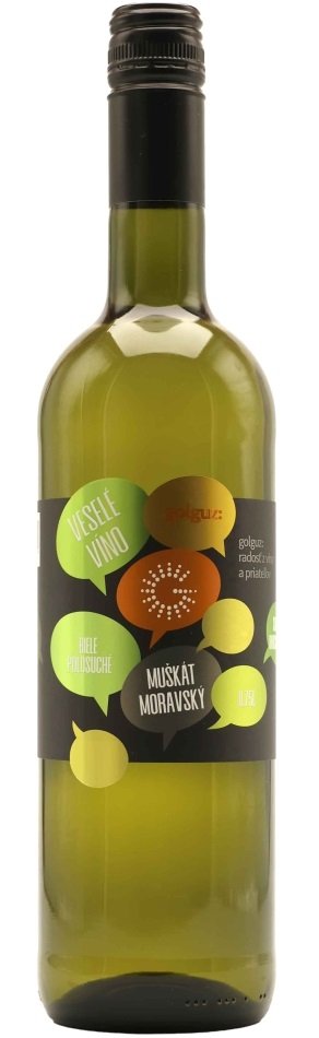 Golguz Veselé víno Muškát Moravský 0.75L, r2025, ak, bl, plsu, sc