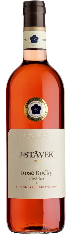 J. STÁVEK Rosé Bočky V.O.C, Staré keře, BIO 0.75L, r2023, ruz, su