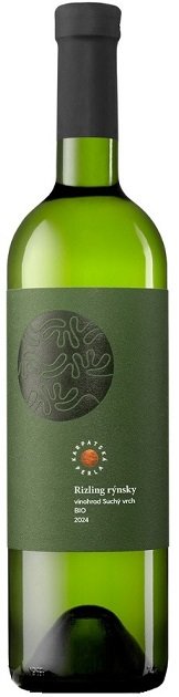 Karpatská Perla Rizling rýnsky Suchý vrch BIO 0.75L, r2024, vin, bl, su