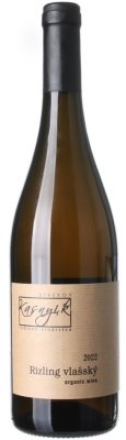 Kasnyik Ryzlink vlašský malý strapec Organic 0.75L, r2022, ak, bl, su