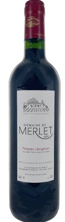 Bordeaux Château Domaine de Merlet Pessac-Léognan 0.75L, AOC, r2020, cr, su