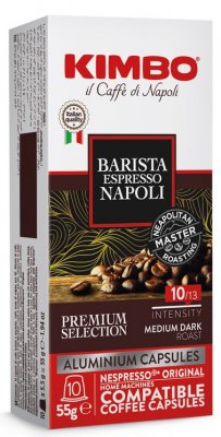 Kimbo Bar Barista Espresso Napoli kapsule pre Nespresso (10x5,5g),kaps,kaps