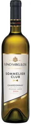 Víno Mikulov Sommelier Club Chardonnay 0.75L, r2024, nz, bl, su