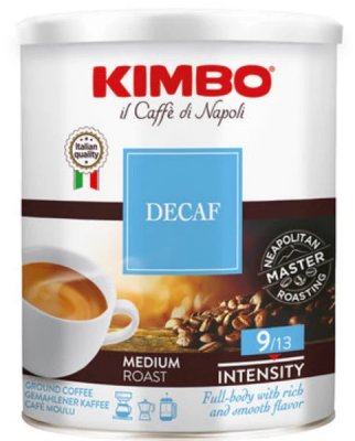 Kimbo Retail DECAFi 250g,mlzm, plech