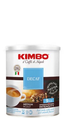 Kimbo Retail DECAFi 250g,mlzm, plech
