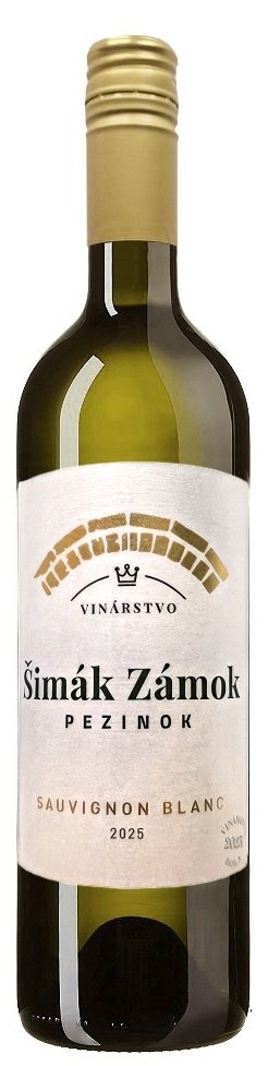 Šimák Zámok Pezinok Sauvignon blanc 0.75L, r2025, bl, su, sc
