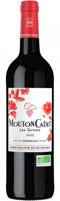 Rothschild Mouton Cadet Rouge Les Terroirs BIO 0.75L, AOC, r2023, cr, su