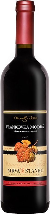 Mrva & Stanko Frankovka modrá, Dolné Orešany 0.75L, r2017, vzh, cr, su
