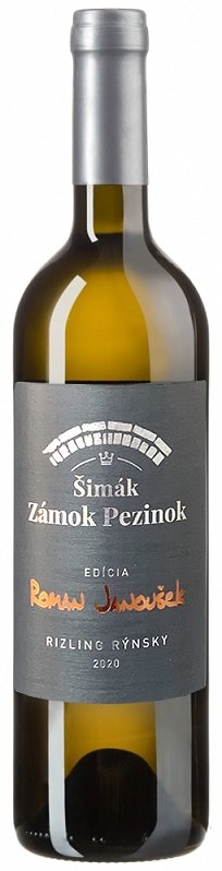 Šimák Zámok Pezinok Edícia Roman Janoušek Ryzlink rýnský 0.75L, r2020, ak, bl, su