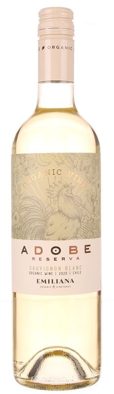 Emiliana Adobe Sauvignon Blanc BIO 0.75L, r2020, bl, su, sc