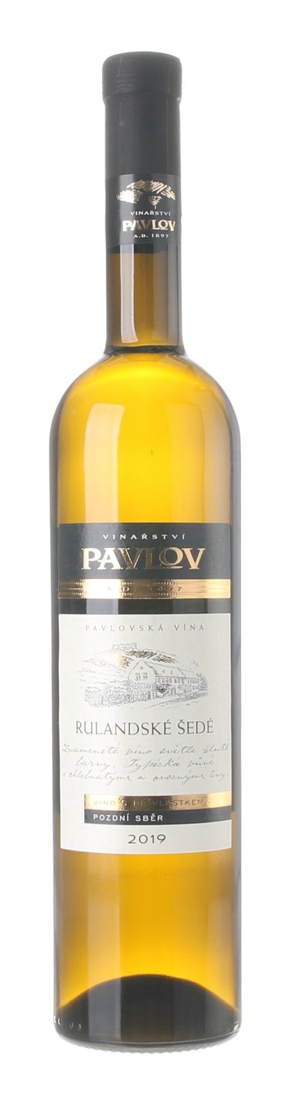 Vinařství Pavlov Rulandské šedé 0.75L, r2019, nz, bl, su
